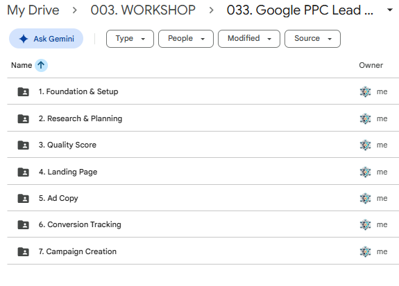Google PPC Ads Search Marketing Workshop